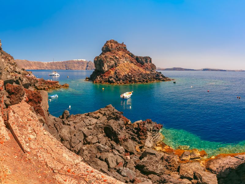 Armeni bay in Santorini