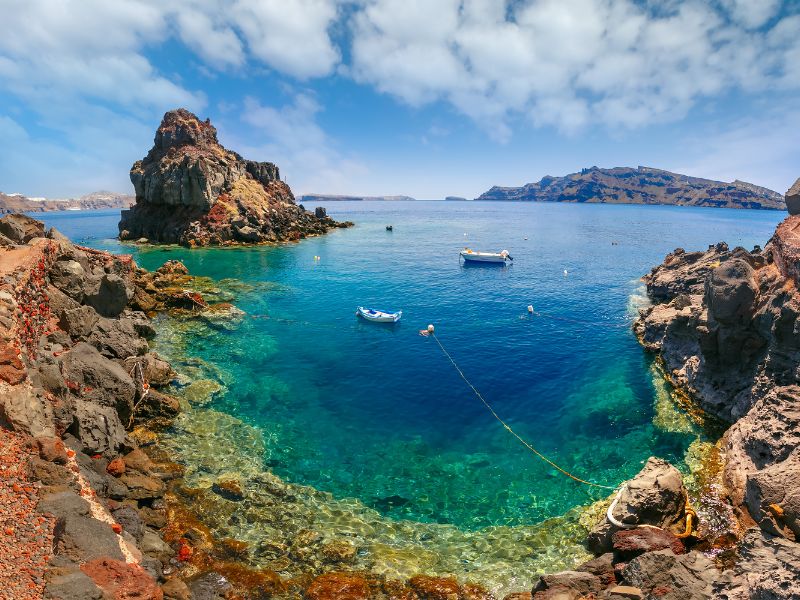 Armeni bay in Santorini