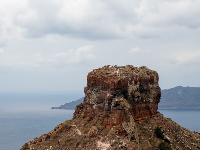 Skaros rock in Santorini