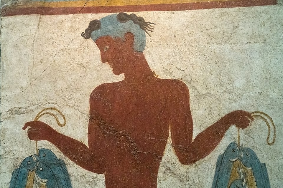File:Fisherman Fresco from Akrotiri, 17th century BC, PMTh, 176619.jpg