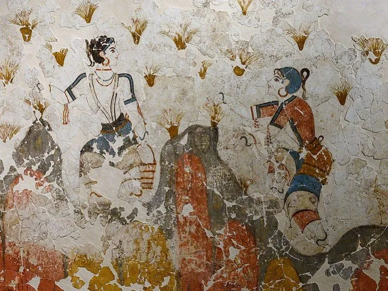 women in Akrotiri